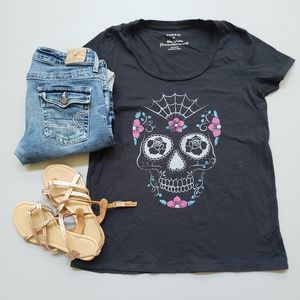 Torrid Skull Black Graphic Tee